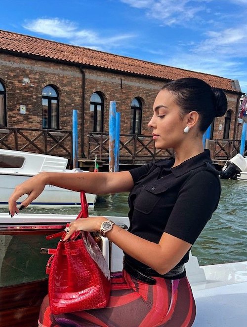 استایل‌های ناهماهنگ جورجینا با کیف‌های هرمس