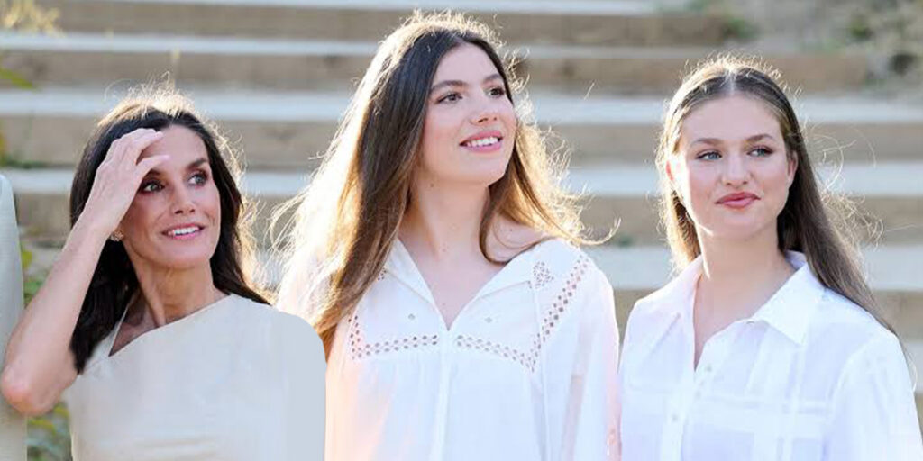 ملکه و شاهدخت‌های اسپانیا با صندل‌های شبیه به هم در خیابان دیده شدند