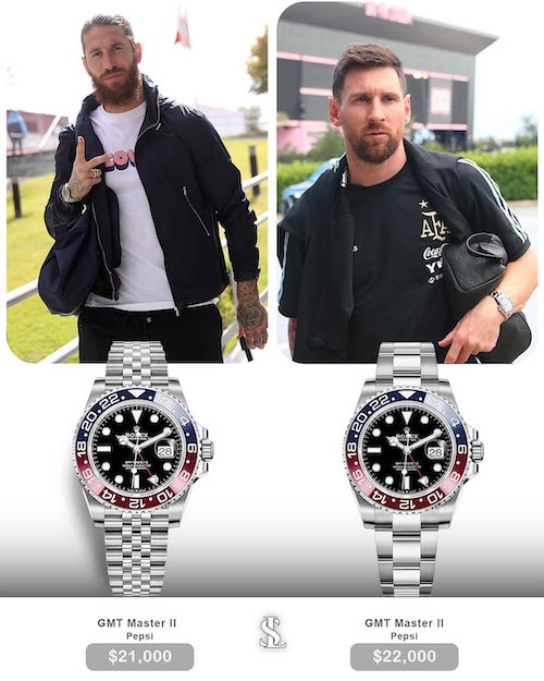 ساعتهای مشابه مسی و راموس