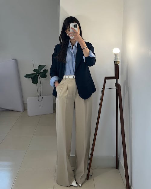 استایل با شلوار فاق بلند