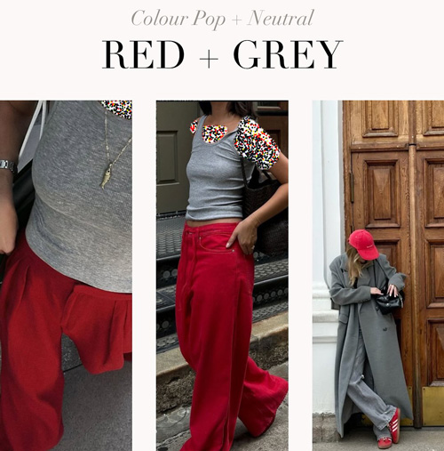 ترکیب‌‌های رنگ قرمز