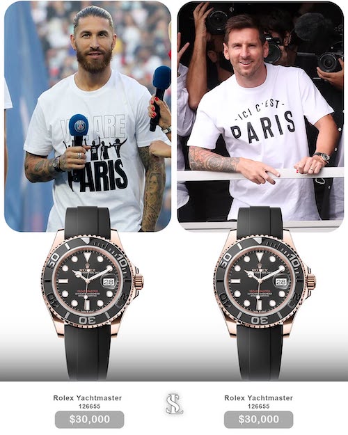 ساعتهای مشابه مسی و راموس