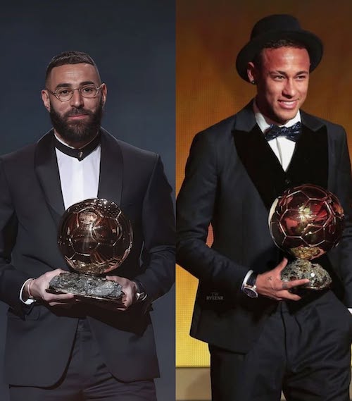 سردار آزمون در مراسم دریافت توپ طلای لیگ امارات