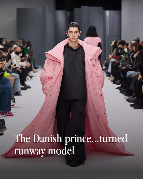 مدل شدن شاهزاده دانمارکی