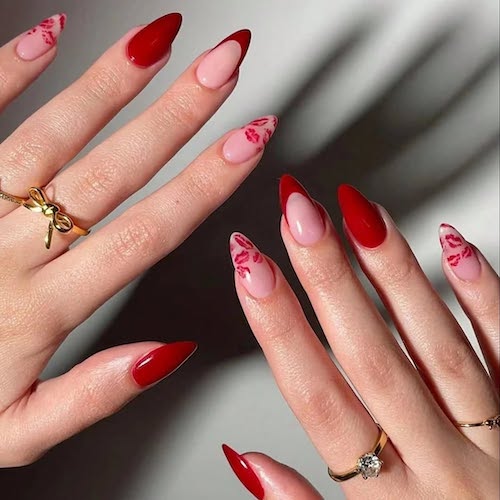 طراحی ناخن‌های رمانتیک