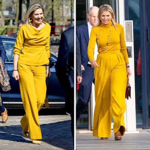 شلوارهای زرد ملکه ماکسیما