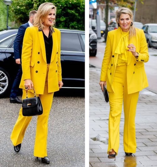 شلوارهای زرد ملکه ماکسیما