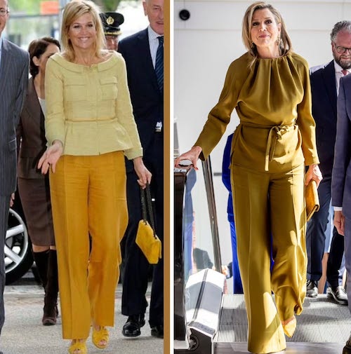 شلوارهای زرد ملکه ماکسیما