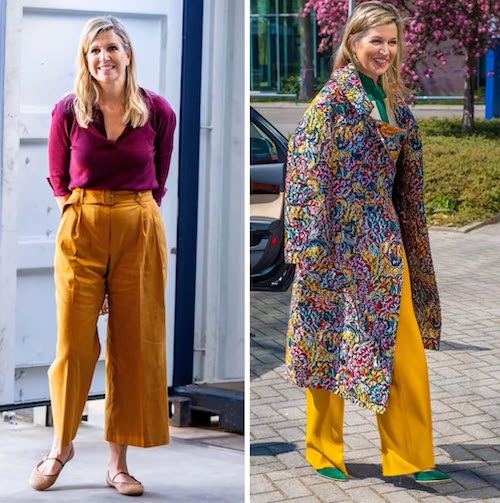 شلوارهای زرد ملکه ماکسیما