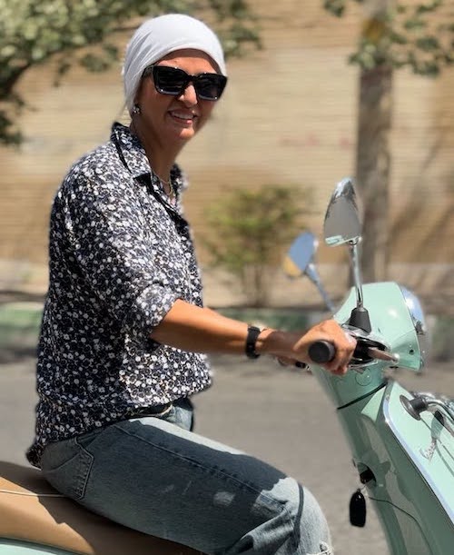 استایل موتورسواری رویا جاویدنیا