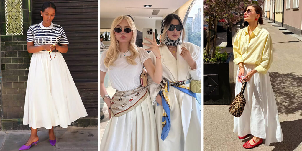 از روزمره تا مهمانی: بهترین ترکیب‌ها و استایل‌ها با دامن سفید