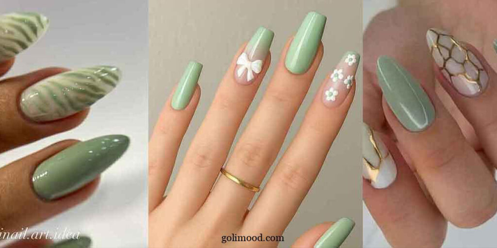 30 طرح ناخن با رنگ ماچا که برای تابستان امسال نباید غافل شوید