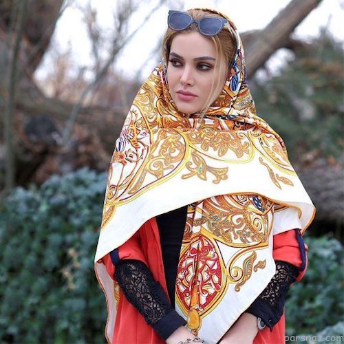 روسری ابریشم در استایل پاییزه