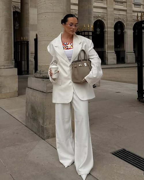 استایل شیک با کت و شلوارهای اورسایز