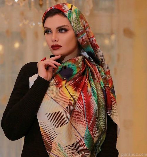 روسری ابریشم در استایل پاییزه