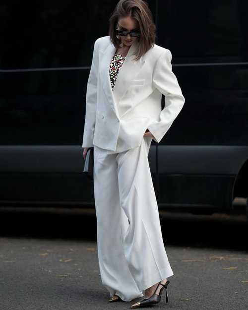 استایل شیک با کت و شلوارهای اورسایز