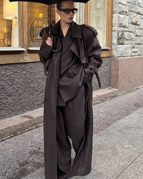 استایل شیک با کت و شلوارهای اورسایز