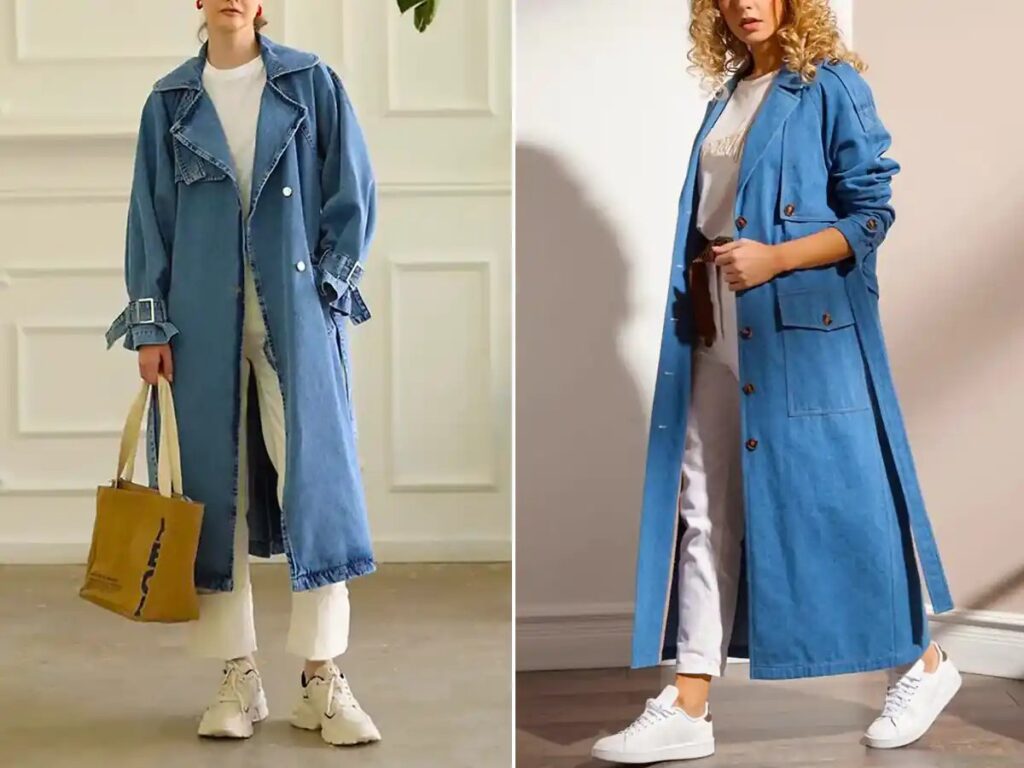 ۱۴ مدل مانتوی جین متفاوت که برای پاییز امسال مناسبند