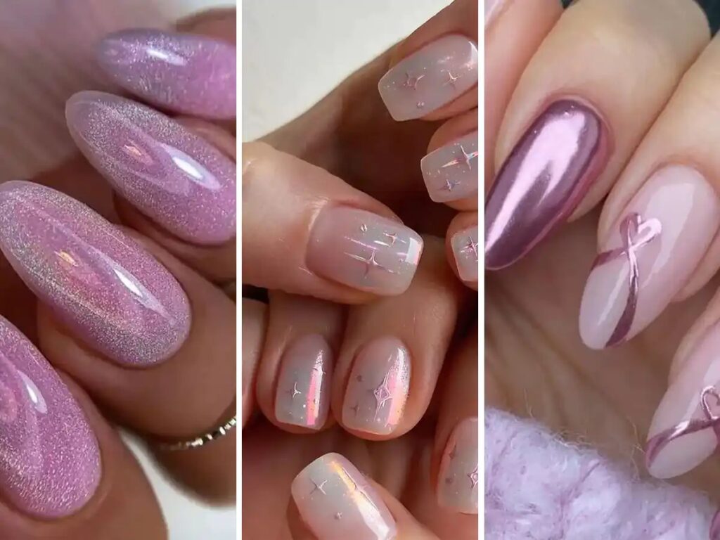 ناخن کروم صورتی