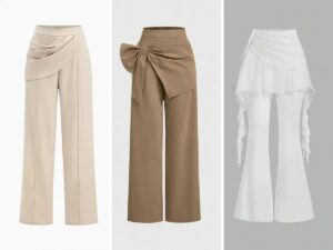 ۱۴ مدل شلوار پارچه‌ای طرح‌دار برای اینکه در مهمانی بدرخشید