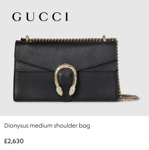 کیف بهنوش طباطبایی از برند گوچی