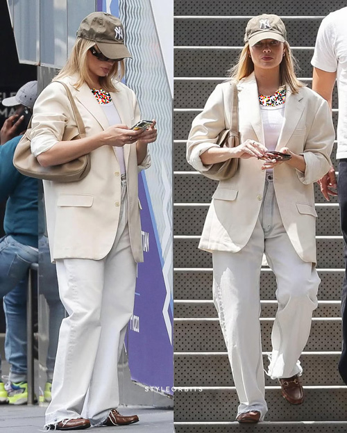 بلیزر و جین در استایل مارگو رابی