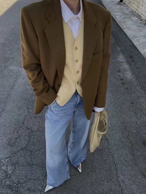 ست کردن کت بلیزر در پاییز