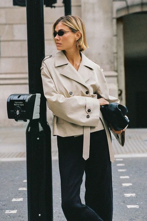 ست کردن بارانی کوتاه