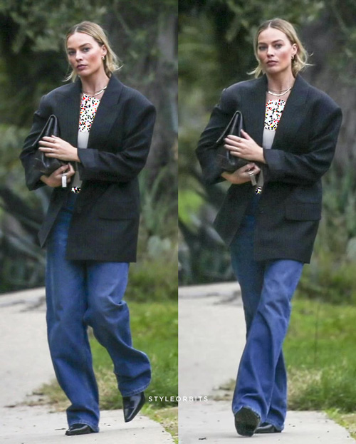 بلیزر و جین در استایل مارگو رابی