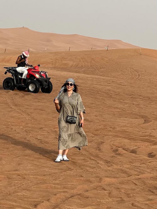 بیرانوند و خانواده‌ در دبی