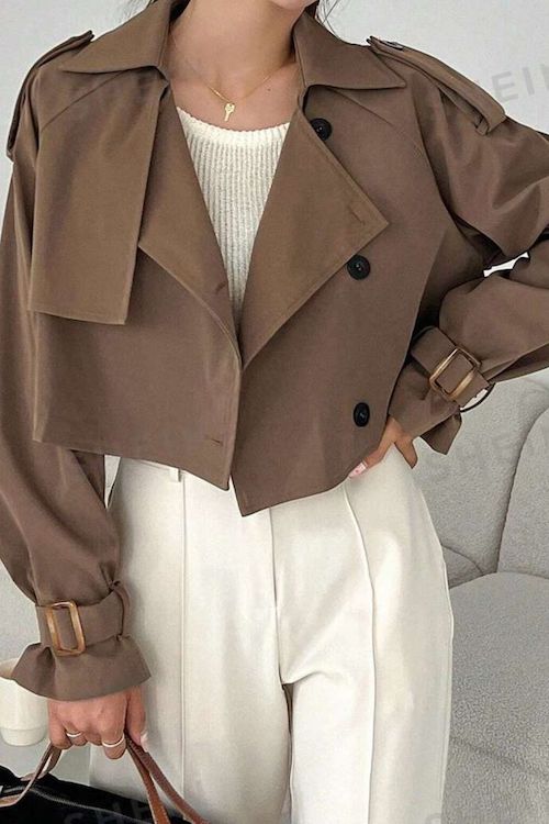 ست کردن بارانی کوتاه