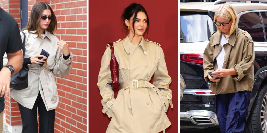 سلبریتی‌ها چگونه ترنچ‌کت کوتاه را استایل می‌کنند؟