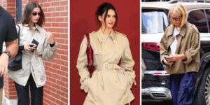 سلبریتی‌ها چگونه ترنچ‌کت کوتاه را استایل می‌کنند؟