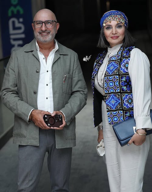 استایل سفید و آبی الهام پاوه‌نژاد