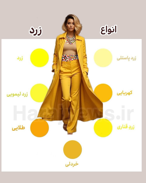 اسم انواع رنگها