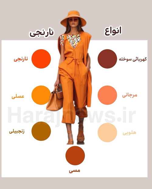 اسم انواع رنگها