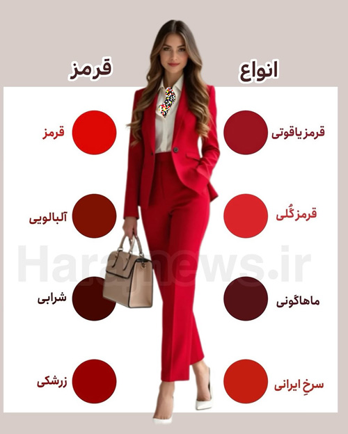 اسم انواع رنگها