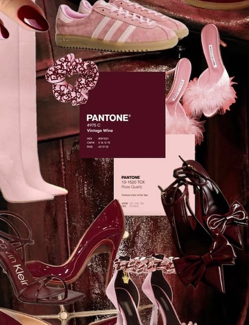 ترکیب صورتی و زرشکی در استایل پاییزی