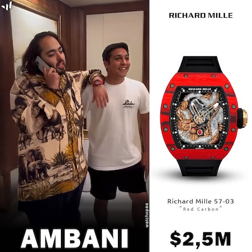 ساعتهای آنانت آمبانی از برند ریچارد میل