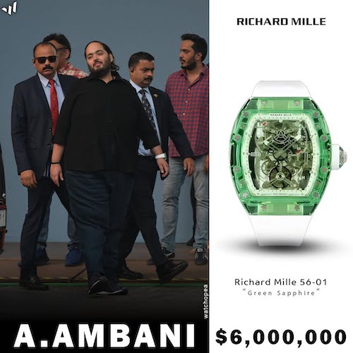 ساعتهای آنانت آمبانی از برند ریچارد میل