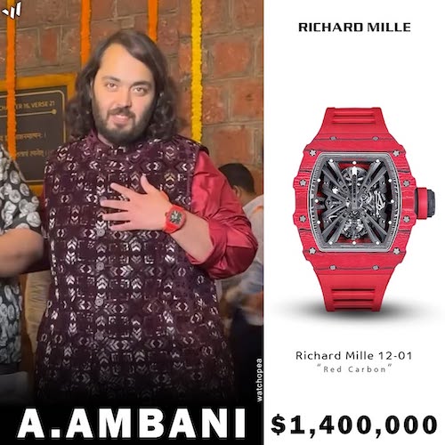 ساعتهای آنانت آمبانی از برند ریچارد میل