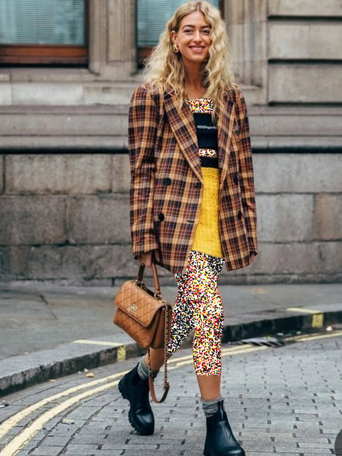 لباس‌های چهارخونه در پاییز