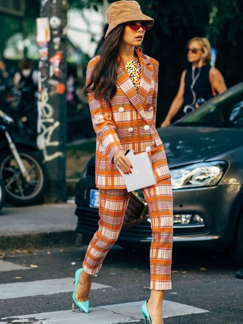 لباس‌های چهارخونه در پاییز