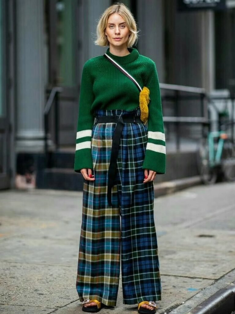 لباس‌های چهارخونه در پاییز