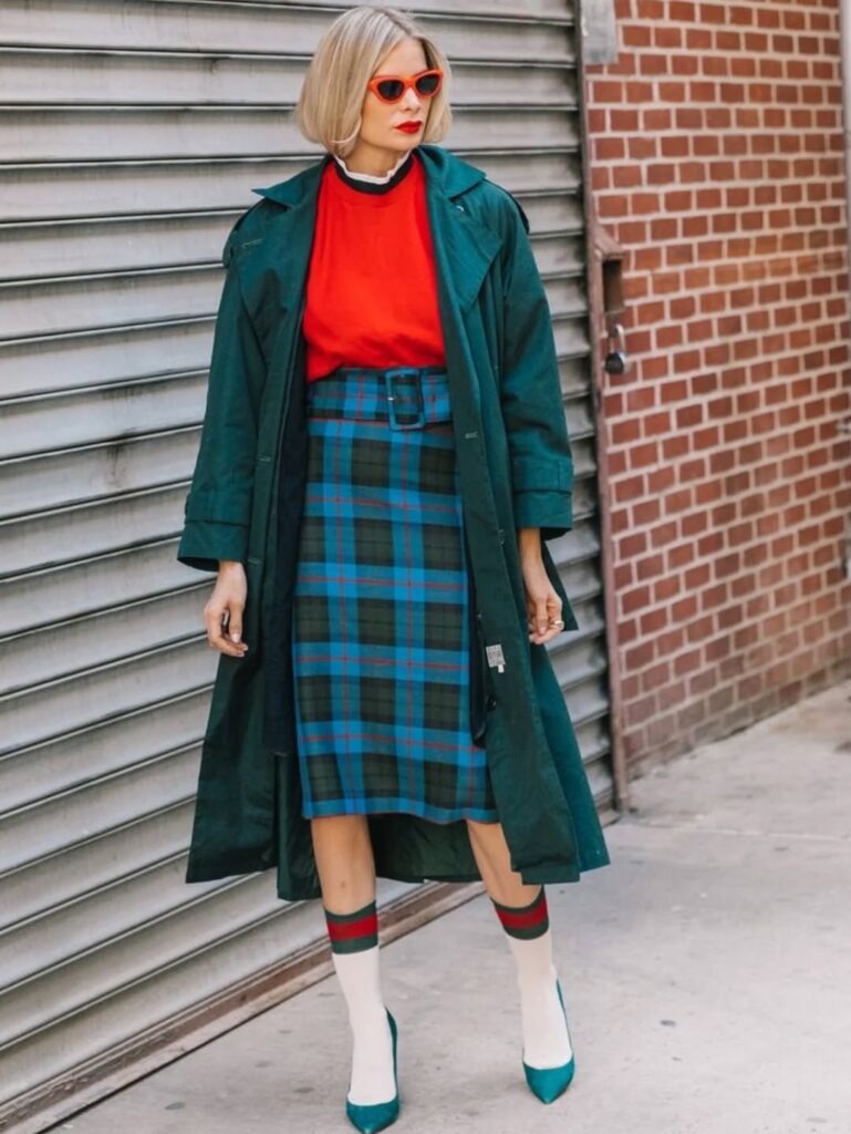 لباس‌های چهارخونه در پاییز