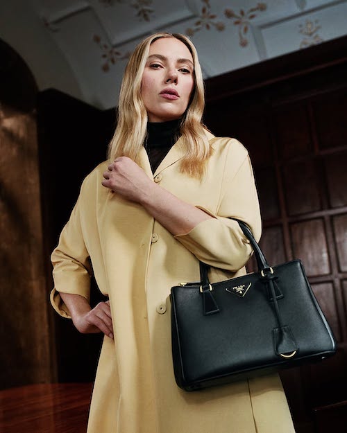 اسکارلت در تبلیغ پرادا