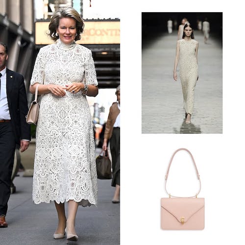 پیراهن سفید ملکه ماتیلده بلژیک