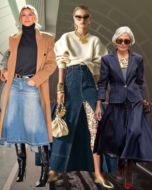 مدل‌های دامن جین