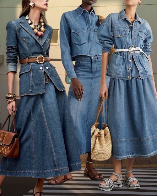 مدل‌های دامن جین