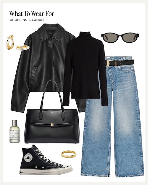 استایل با کت چرم